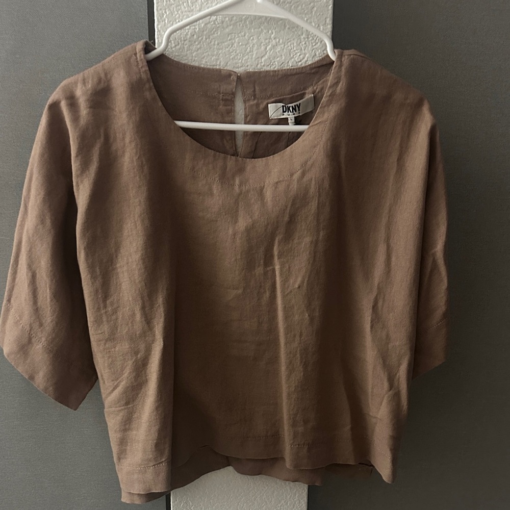 DKNY Tan Women's Blouse